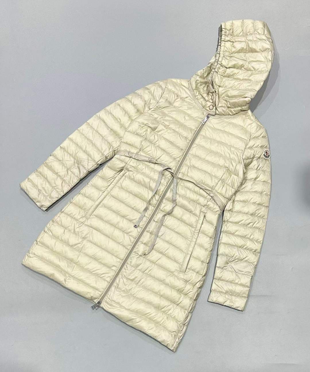 Áo Mangto MONCLER BARBEL Dáng Dài Nữ Mùa Đông Có Mủ - Thắt Lưng Thời Trang Chống Thấm Nước