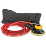 Máy mài Mirka ROS650DB 150mm, hoạt động bằng khí kèm theo ống và túi hút bụi, miếng đệm đồng bộ