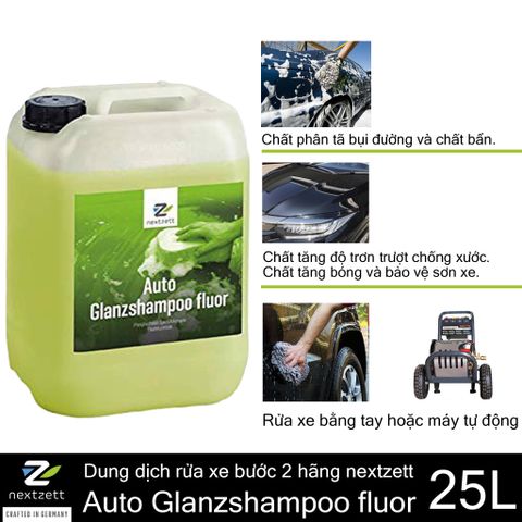 Dung dịch rửa xe bước 2 hãng nextzett, can 25L mã 91116215