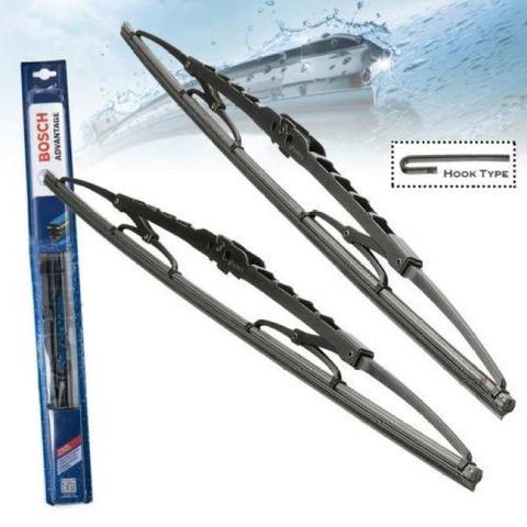 BOSCH ADVANTAGE xe HYUNDAI AVANTE 2011 - 2013 - 2014 kích thước bên lái 24 INCH (60cm) bên phụ 18 INCH (45cm)