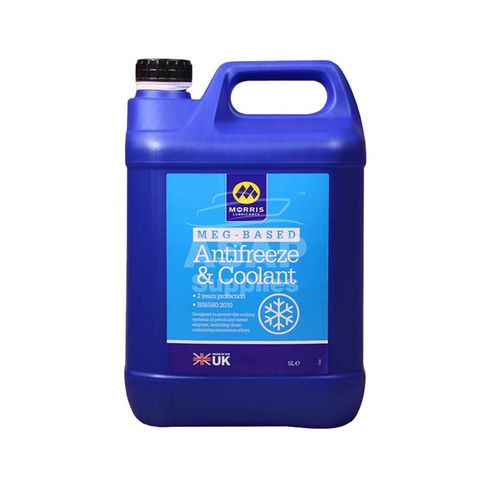 Nước làm mát ô tô màu xanh Morris MEG Antifreeze and Coolant 5 lít - ANT 005
