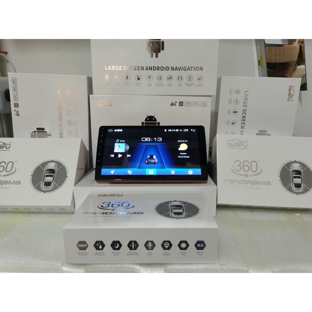 Màn hình Android Carfu G360 9”, 10” Ram 2/32 chip 8 x