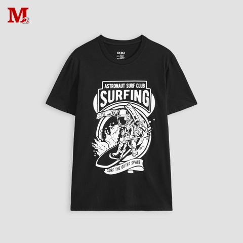 Áo thun unisex chất cotton thoáng mát in chữ Surfing size S-XL thời trang M2 K0030729