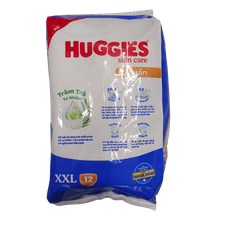 Tã quần Huggies Skin Care cỡ XXL 12 miếng (> 15kg)