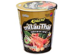 Koreno Mì lẩu Thái Koreno hương vị chua cay ly 65g