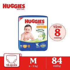 Tã quần Huggies Skin Care cỡ M 76M + 8M Tã quần M