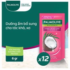 Dầu gội Palmolive kèm dầu xả 2in1 dây 12 gói 6g