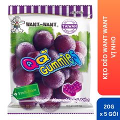 KẸO DẺO WANT WANT QQ Gummies dây 5 gói x 20g