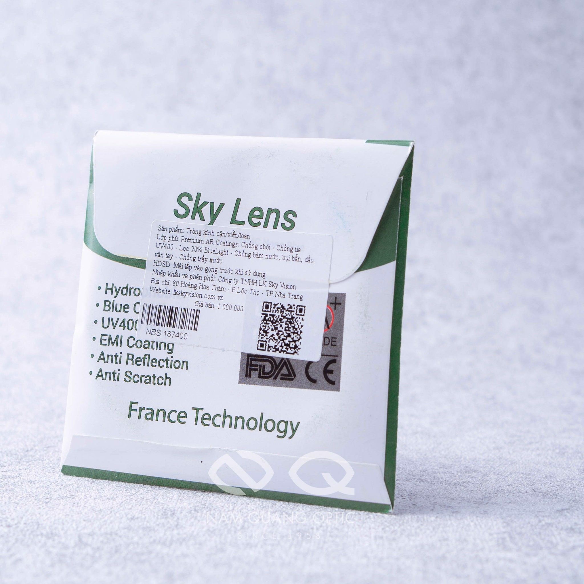 Tròng Kính Sky Blue 1.56