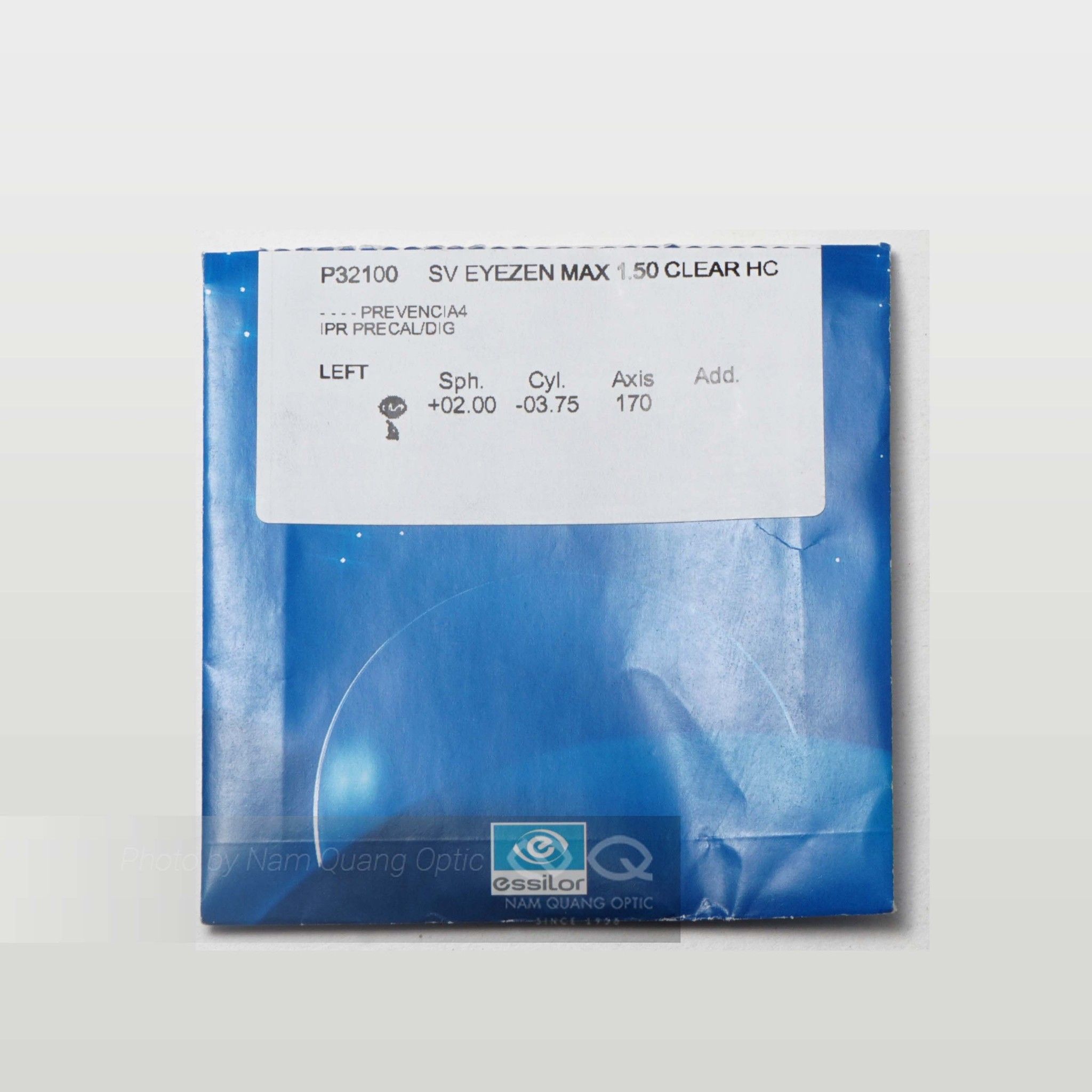 Essilor Crizal Eyezen trắng MTO - Tròng kính lọc ánh sáng xanh chống mỏi mắt