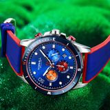 ĐỒNG HỒ TOPHILL TL023G.PL1352 Nam Dây nhựa su Máy quartz(pin) Kính sapphire 5 ATM