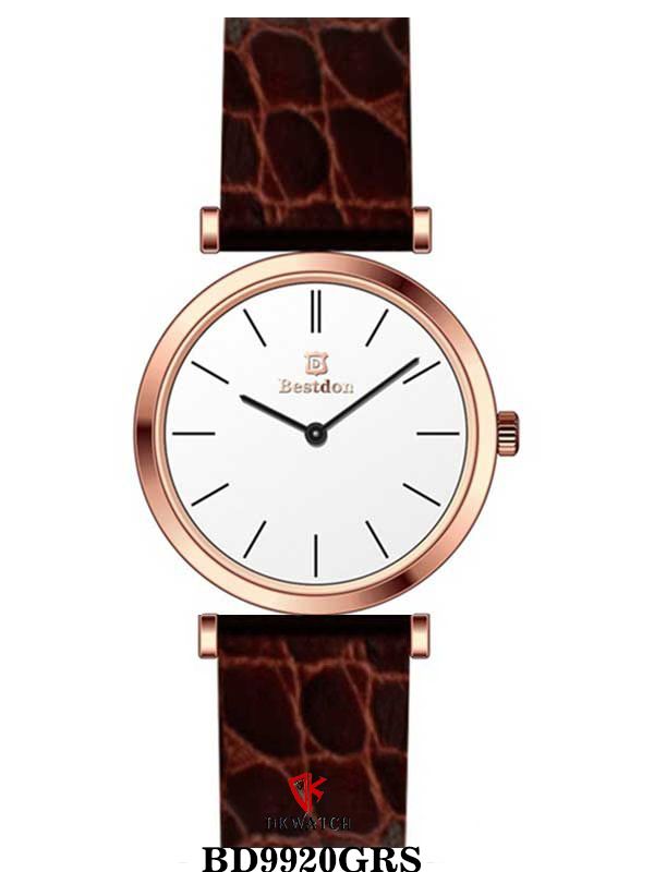 ĐỒNG HỒ BESTDON BD9920GRS Nữ Máy Quartz ( pin ) Kính sapphire Size 33mm 3ATM