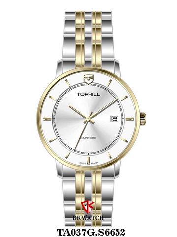 ĐỒNG HỒ TOPHILL TA037G.S6652 Nam Máy Quartz(pin) Kính sapphire Size 40mm 5ATM