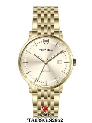 ĐỒNG HỒ TOPHILL TA038G.S2952 Nam Máy Quartz(pin) Kính sapphire Size 40mm 5ATM