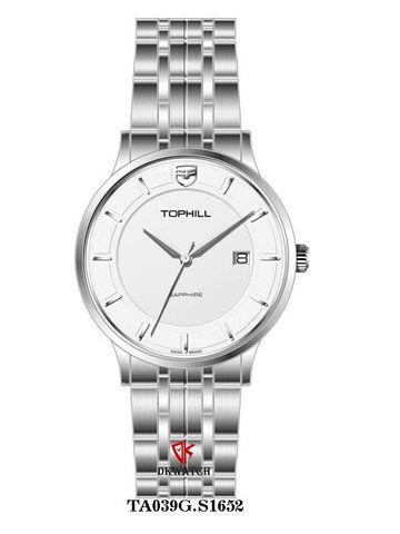 ĐỒNG HỒ TOPHILL TA039G.S1652 Nam Máy Quartz(pin) Kính sapphire Size 40mm 5ATM