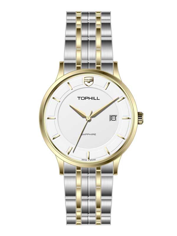 ĐỒNG HỒ TOPHILL TA039G.S6652 Nam Máy Quartz(pin) Kính sapphire Size 40mm 5ATM
