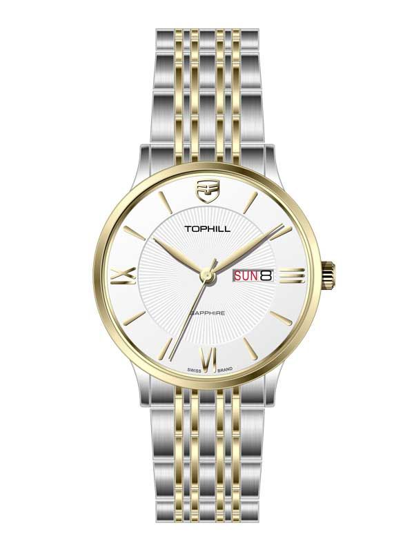 ĐỒNG HỒ TOPHILL TA050G.S6692 Nam Máy Quartz(pin) Kính sapphire Size 40mm 5ATM