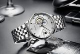 ĐỒNG HỒ TOPHILL TW060G.S1658 Nam Dây thép 316L Máy Automatic Kính Sapphire Size 42mm 5ATM