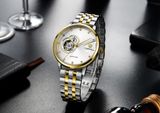 ĐỒNG HỒ TOPHILL TW060G.S6658 Nam dây thép 316L máy Automatic kính Sapphire Size 42mm 5ATM