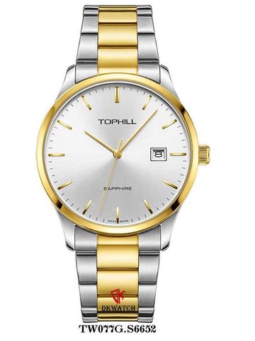 ĐỒNG HỒ TOPHILL TW077G.S6652 Nam - dây Thép 316L - máy Quartz (pin) -  kính Sapphire