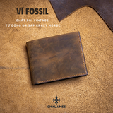  Ví ngang da sáp Fossil 