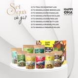 Hộp quà granola 8 vị HAPPI OHA - bộ sưu tập túi hạt an lành (40g/vị)