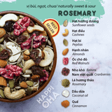 Ngũ Cốc Trailmix Rosemary - Hỗn Hợp Hạt Trái Lá Hương Thảo - Hộp 400g HAPPI OHA