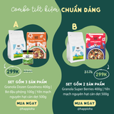 [Combo Chuẩn Dáng] Granola Ăn Kiêng Siêu Hạt - Yến Mạch Ăn Kiêng -  HAPPI OHA