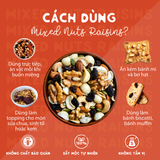 Hỗn hợp 6 Loại Hạt Trái Mixed Nuts Raisins HAPPI OHA
