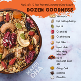 Ngũ Cốc Ăn Sáng/Ăn Kiêng Không Đường Tinh Luyện Vị 12 Loại Hạt Trái - Granola Dozen Goodness HAPPI OHA