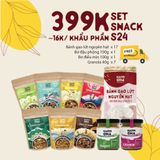 Bộ Snack S24 HAPPI OHA - 24 khẩu phần ăn vặt lành mạnh