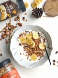 Ngũ Cốc Ăn Sáng/Ăn Kiêng Không Đường Tinh Luyện Vị Cacao Chuối - Granola Choco Bana HAPPI OHA