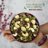 Ngũ Cốc Ăn Sáng/Ăn Kiêng Không Đường Tinh Luyện Vị Matcha - Granola Matcha Maca HAPPI OHA