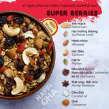 Ngũ Cốc Granola Super Berries - 8 loại hạt trái - Hộp 400g HAPPI OHA