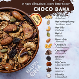 Ngũ Cốc Ăn Sáng/Ăn Kiêng Không Đường Tinh Luyện Vị Cacao Chuối - Granola Choco Bana HAPPI OHA