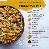 Ngũ Cốc Ăn Sáng/Ăn Kiêng Không Đường Tinh Luyện Vị Dứa - Granola Pineapple Mix HAPPI OHA