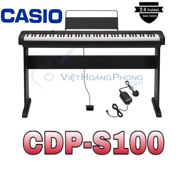 Đàn Piano Điện Casio CDP-S100 Kèm Giá + Chân đàn + Ghế