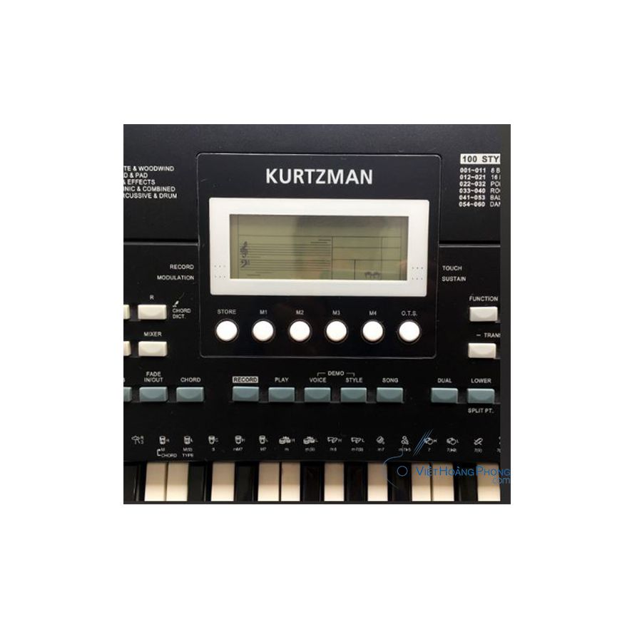Đàn Organ Kurtzman K200 Kèm Giá nhạc + Chân + Bao đàn