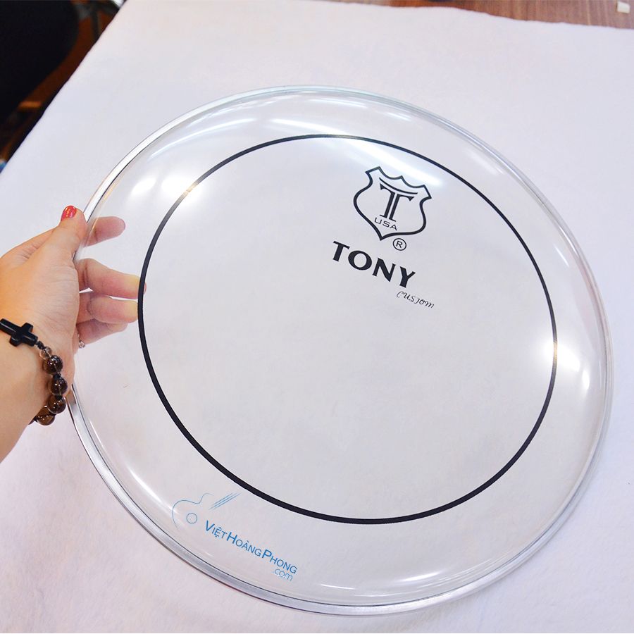 Mặt trống Jazz TONY (USA) - Mặt nhựa dầu 12 inch