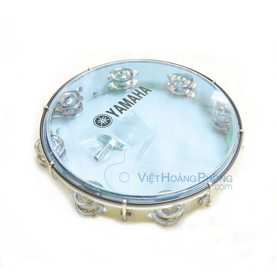 Trống lắc tay – trống gõ bo – Tambourine Yamaha MT6-102B (Xanh trong)