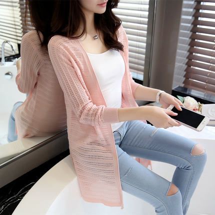 Áo khoác len mỏng dáng dài cho mùa thu