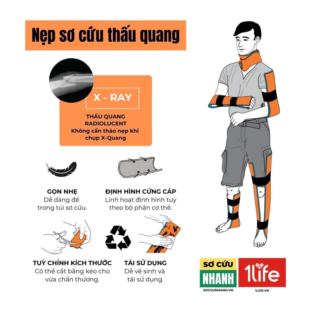 COMBO 3 NẸP SƠ CỨU + 3 BĂNG THUN
