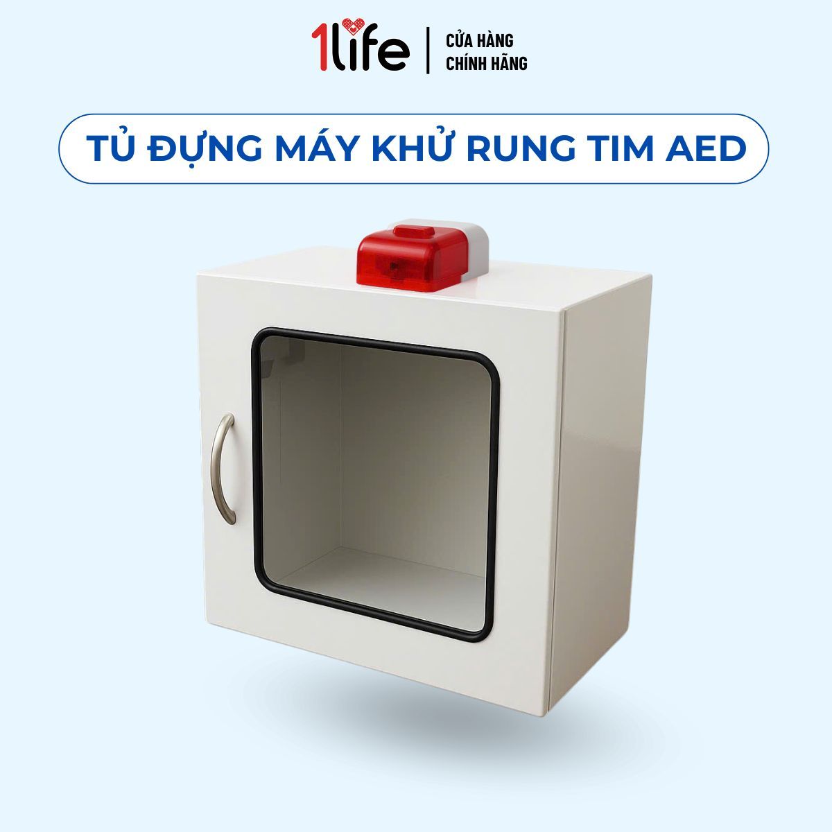 Tủ Đựng Máy AED Treo Tường Có Còi Báo Động