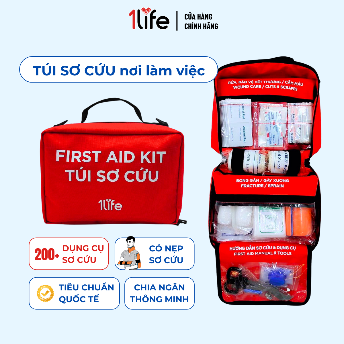 Túi sơ cứu y tế văn phòng, trường học, khu vui chơi