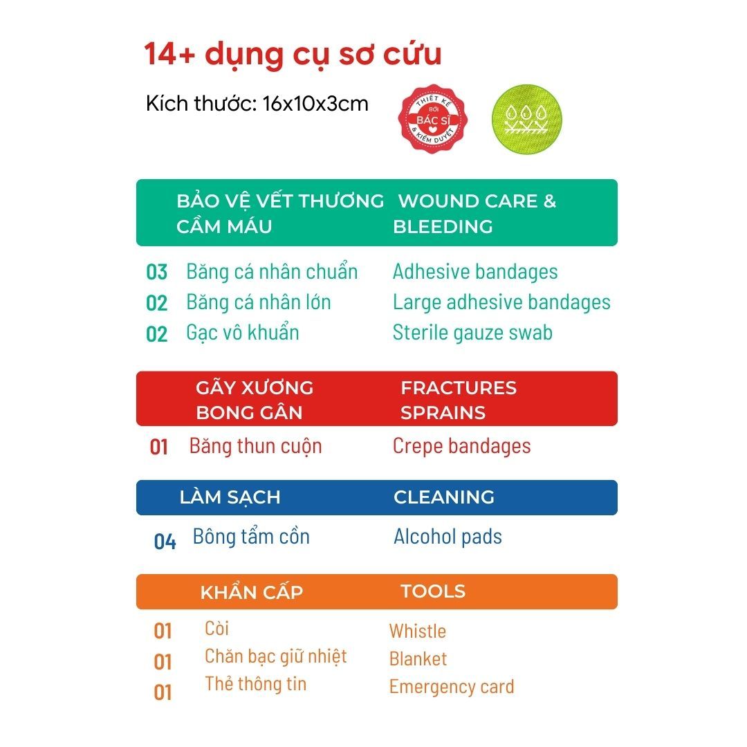 Túi sơ cứu Trail Runner RunBiB - Ultralight First Aid Kit