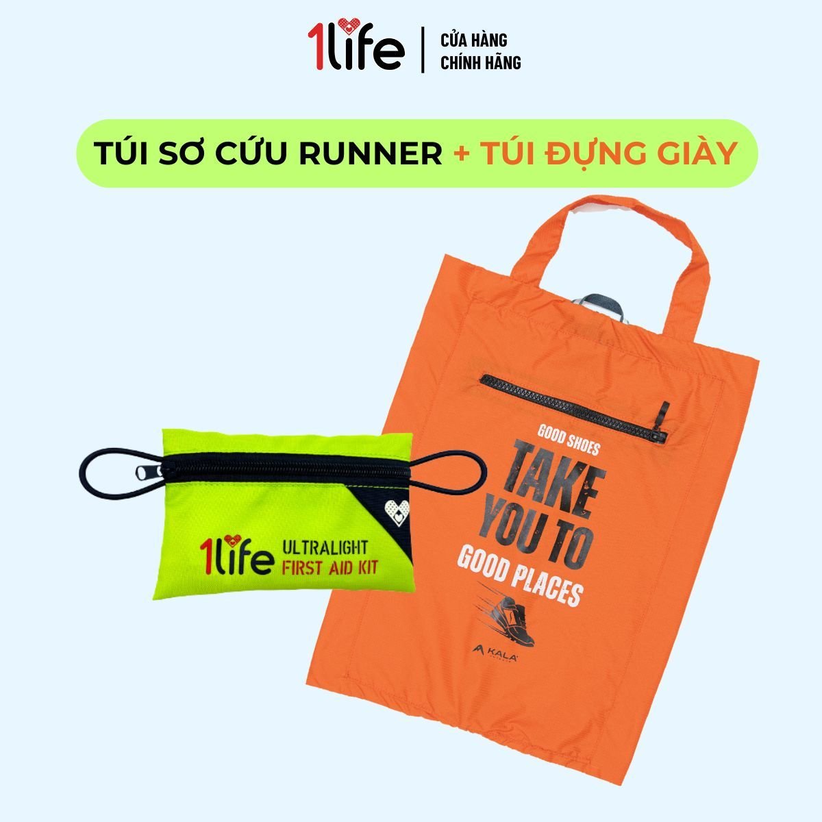 Combo Túi Sơ Cứu Trail Runner & Túi Đựng Giày Kala