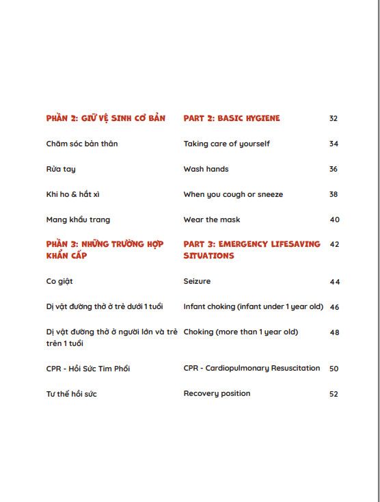 Sách Kỹ Năng Sơ Cứu - First Aid (Việt - Anh)