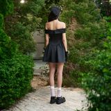 Đầm coset trễ vai - Đen - D0574