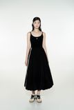 Đầm giấy than - Đen - D0628