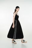 Đầm giấy than - Đen - D0628